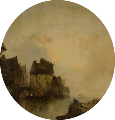 River Scene by Alfred Montague